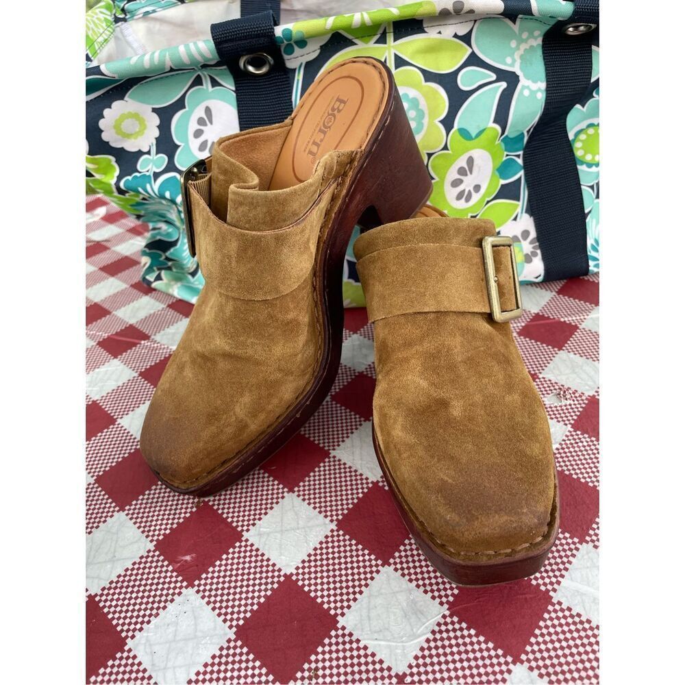 Born Hannah Slip on Mule Buckle clogs